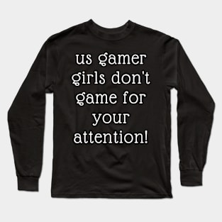 Us Gamer Girls Long Sleeve T-Shirt